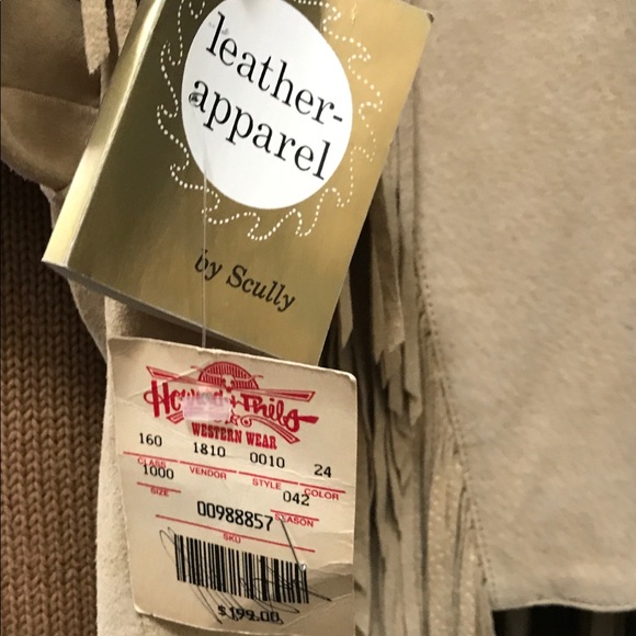 Scully Vintage Leather Western Fringed Jacket S-10 - Picture 8 of 8